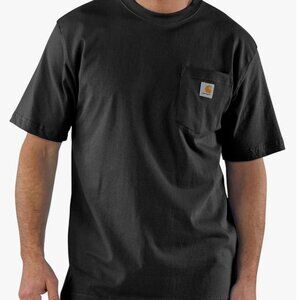 Carhartt - Men's Loose Fit Heavyweight Short-Sleeve Pocket T-Shirt - Black - L